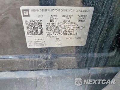 Zdjęcie 14 z 14 samochodu: 2019 CHEVROLET EQUINOX LT VIN:3GNAXKEV2KL245878 - miniatura