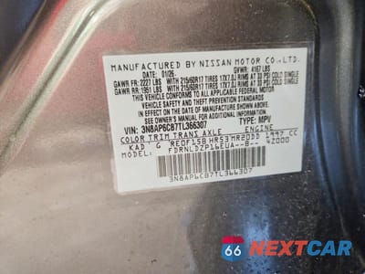 Zdjęcie 13 z 13 samochodu: 2026 NISSAN KICKS SV VIN:3N8AP6CB7TL366307 - miniatura