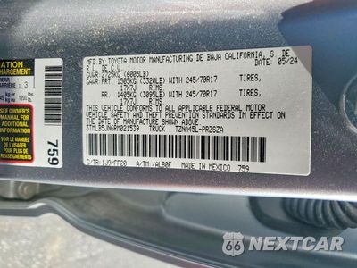 Zdjęcie 12 z 12 samochodu: 2024 TOYOTA TACOMA SR5 VIN:3TMLB5JN6RM021539 - miniatura