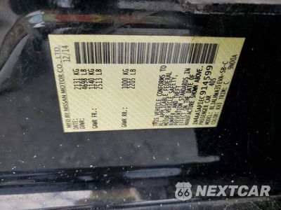 Zdjęcie 12 z 12 samochodu: 2014 NISSAN MAXIMA 3.5 SV VIN:1N4AA5AP1EC914599 - miniatura