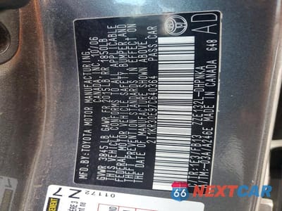 Zdjęcie 12 z 12 samochodu: 2007 TOYOTA MATRIX XR VIN:2T1KR30E97C640364 - miniatura