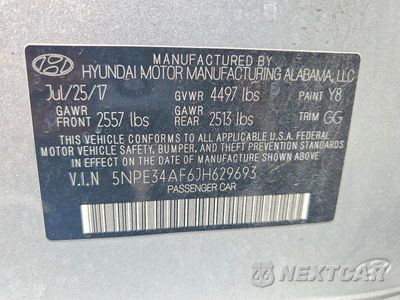 Zdjęcie 12 z 12 samochodu: 2018 HYUNDAI SONATA LIMITED VIN:5NPE34AF6JH629693 - miniatura