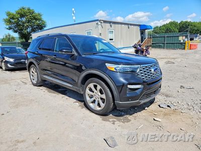 Czwarte zdjęcie samochodu z boku: 2020 FORD EXPLORER PLATINUM VIN:1FM5K8HC6LGA06745 - miniatura