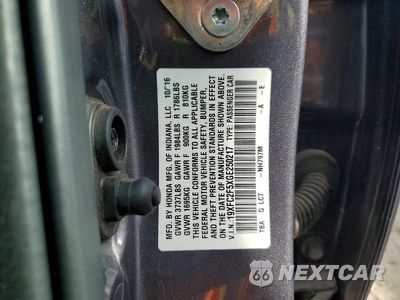 Zdjęcie 12 z 12 samochodu: 2016 HONDA CIVIC LX VIN:19XFC2F5XGE250217 - miniatura