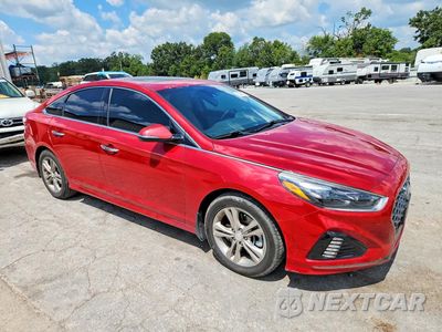 Czwarte zdjęcie samochodu z boku: 2018 HYUNDAI SONATA LIMITED VIN:5NPE34AF4JH720834 - miniatura