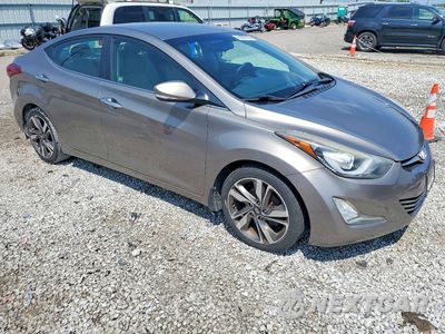 Czwarte zdjęcie samochodu z boku: 2015 HYUNDAI ELANTRA LIMITED VIN:5NPDH4AE7FH575333 - miniatura