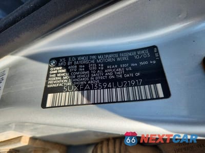Zdjęcie 13 z 13 samochodu: 2004 BMW X5 3.0I VIN:5UXFA13594LU21917 - miniatura