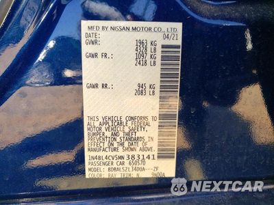 Zdjęcie 12 z 12 samochodu: 2021 NISSAN ALTIMA SR VIN:1N4BL4CV5MN383141 - miniatura