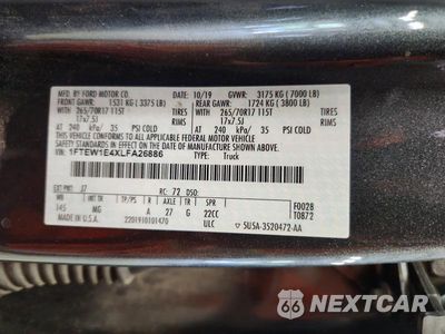 Zdjęcie 12 z 12 samochodu: 2020 FORD F150 SUPERCREW VIN:1FTEW1E4XLFA26886 - miniatura