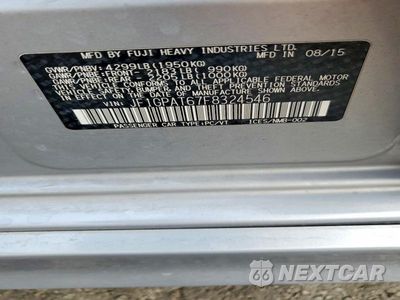 Zdjęcie 12 z 12 samochodu: 2015 SUBARU IMPREZA SPORT VIN:JF1GPAT67F8324546 - miniatura