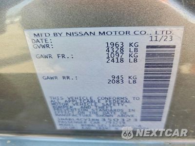 Zdjęcie 12 z 12 samochodu: 2024 NISSAN ALTIMA SR VIN:1N4BL4CV1RN350323 - miniatura