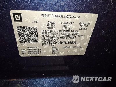 Zdjęcie 13 z 13 samochodu: 2019 CADILLAC ESCALADE PREMIUM LUXURY VIN:1GYS3CKJ6KR116805 - miniatura