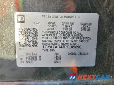 Zdjęcie 12 z 12 samochodu: 2023 CADILLAC XT4 LUXURY VIN:1GYAZAR43PF105896 - miniatura