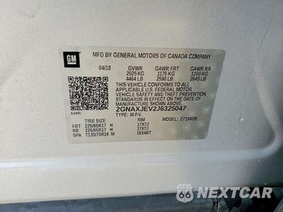 Zdjęcie 13 z 13 samochodu: 2018 CHEVROLET EQUINOX LT VIN:2GNAXJEV2J6325047 - miniatura