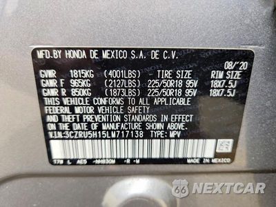 Zdjęcie 13 z 13 samochodu: 2020 HONDA HR-V SPORT VIN:3CZRU5H15LM717138 - miniatura
