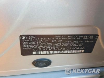 Zdjęcie 12 z 12 samochodu: 2011 BMW 528 I VIN:WBAFR1C57BC740446 - miniatura