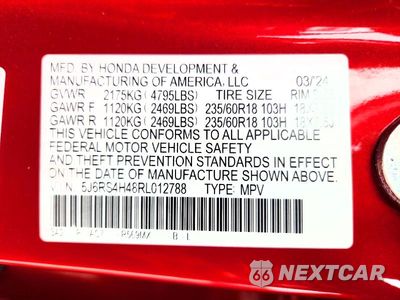 Zdjęcie 13 z 13 samochodu: 2024 HONDA CR-V EX VIN:5J6RS4H48RL012788 - miniatura