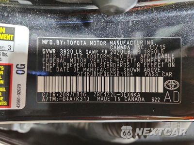 Zdjęcie 12 z 12 samochodu: 2016 TOYOTA COROLLA LE PLUS VIN:2T1BURHE9GC561184 - miniatura