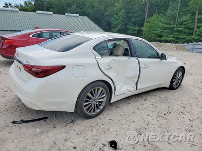 Trzecie zdjęcie samochodu z tyłu: 2018 INFINITI Q50 3.0T LUXE VIN:JN1EV7AR6JM610401 - miniatura