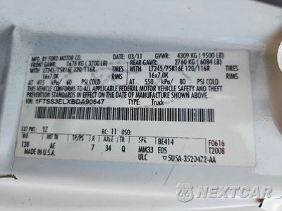 Zdjęcie 13 z 13 samochodu: 2011 FORD ECONOLINE E350 SUPER DUTY VAN VIN:1FTSS3ELXBDA90647 - miniatura