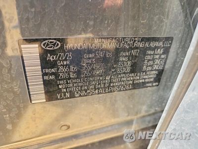 Zdjęcie 13 z 13 samochodu: 2023 HYUNDAI SANTA FE CALLIGRAPHY VIN:5NMS54AL6PH576261 - miniatura