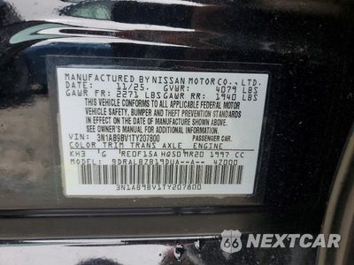 Zdjęcie 13 z 13 samochodu: 2026 NISSAN SENTRA S VIN:3N1AB9BV1TY207800 - miniatura
