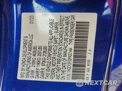Zdjęcie 13 z 13 samochodu: 2023 HONDA ACCORD HYBRID SPORT VIN:1HGCY2F53PA001444 - miniatura