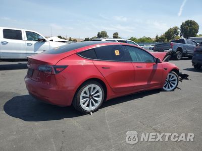 Trzecie zdjęcie samochodu z tyłu: 2022 TESLA MODEL 3 VIN:5YJ3E1EB1NF132546 - miniatura