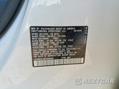 Zdjęcie 13 z 13 samochodu: 2019 VOLKSWAGEN ATLAS SE VIN:1V2WR2CA6KC595694 - miniatura
