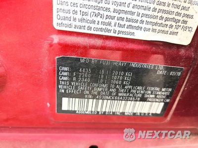 Zdjęcie 12 z 12 samochodu: 2010 SUBARU LEGACY 2.5I LIMITED VIN:4S3BMCK66A3238578 - miniatura