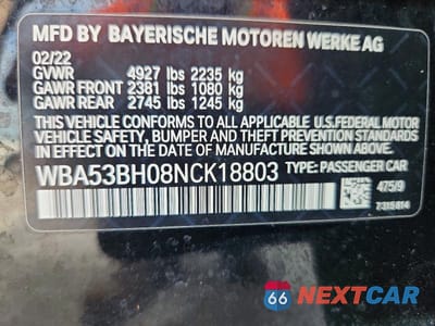 Zdjęcie 13 z 13 samochodu: 2022 BMW 530 I VIN:WBA53BH08NCK18803 - miniatura