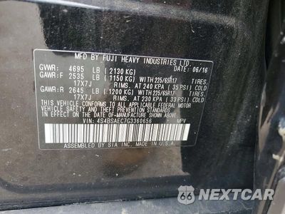 Zdjęcie 12 z 12 samochodu: 2016 SUBARU OUTBACK 2.5I PREMIUM VIN:4S4BSAEC7G3360656 - miniatura