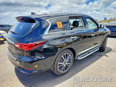 Trzecie zdjęcie samochodu z tyłu: 2017 INFINITI QX60 BASE VIN:5N1DL0MN4HC555179 - miniatura