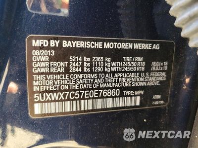 Zdjęcie 13 z 13 samochodu: 2014 BMW X3 XDRIVE35I VIN:5UXWX7C57E0E76860 - miniatura