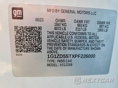 Zdjęcie 12 z 12 samochodu: 2023 CHEVROLET MALIBU LT VIN:1G1ZD5STXPF226000 - miniatura