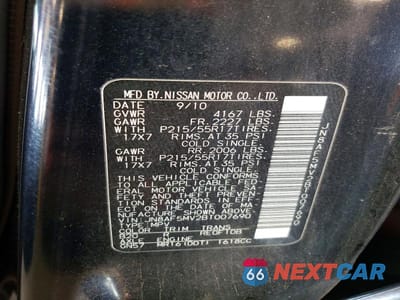 Zdjęcie 13 z 13 samochodu: 2011 NISSAN JUKE S VIN:JN8AF5MV2BT007690 - miniatura