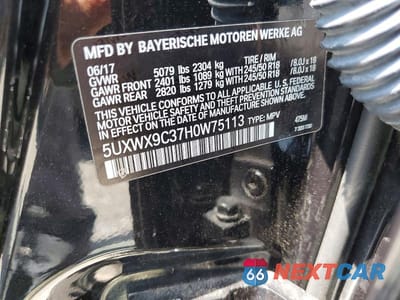 Zdjęcie 13 z 13 samochodu: 2017 BMW X3 XDRIVE28I VIN:5UXWX9C37H0W75113 - miniatura