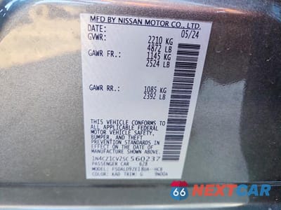 Zdjęcie 14 z 14 samochodu: 2025 NISSAN LEAF SV PLUS VIN:1N4CZ1CV2SC560237 - miniatura