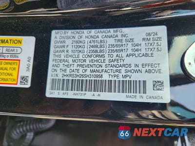 Zdjęcie 13 z 13 samochodu: 2025 HONDA CR-V LX VIN:2HKRS3H26SH310958 - miniatura