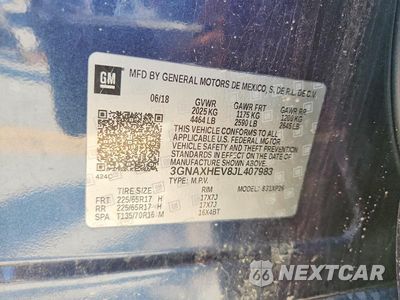 Zdjęcie 13 z 13 samochodu: 2018 CHEVROLET EQUINOX LS VIN:3GNAXHEV8JL407983 - miniatura
