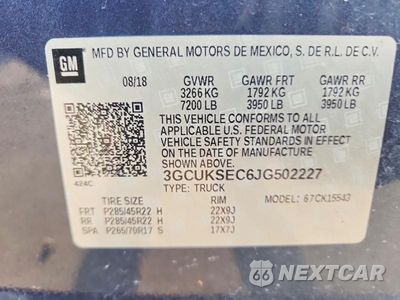 Zdjęcie 12 z 12 samochodu: 2018 CHEVROLET 1500 VIN:3GCUKSEC6JG502227 - miniatura