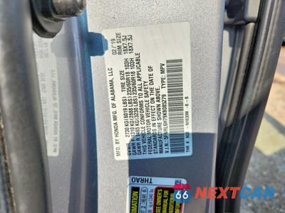 Zdjęcie 13 z 13 samochodu: 2019 HONDA ODYSSEY EXL VIN:5FNRL6H79KB085279 - miniatura