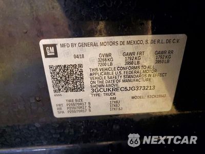 Zdjęcie 12 z 12 samochodu: 2018 CHEVROLET SILVERADO K1500 LT VIN:3GCUKREC5JG373213 - miniatura