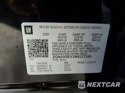 Zdjęcie 14 z 14 samochodu: 2021 CHEVROLET EQUINOX LS VIN:2GNAXSEV1M6127165 - miniatura
