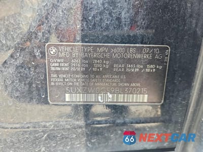 Zdjęcie 13 z 13 samochodu: 2011 BMW X5 XDRIVE35D VIN:5UXZW0C59BL370215 - miniatura