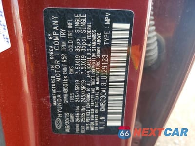 Zdjęcie 13 z 13 samochodu: 2020 HYUNDAI TUCSON SPORT VIN:KM8J3CAL3LU129123 - miniatura