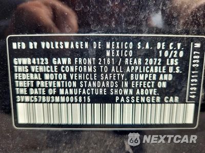 Zdjęcie 12 z 12 samochodu: 2021 VOLKSWAGEN JETTA S VIN:3VWC57BU3MM005815 - miniatura