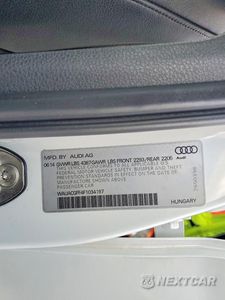 Zdjęcie 12 z 12 samochodu: 2015 AUDI A3 PREMIUM VIN:WAUACGFF4F1034197 - miniatura