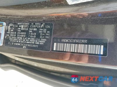 Zdjęcie 12 z 12 samochodu: 2015 KIA SEDONA EX VIN:KNDMC5C11F6023691 - miniatura