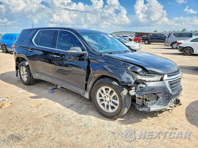 Czwarte zdjęcie samochodu z boku: 2023 CHEVROLET TRAVERSE LS VIN:1GNERFKW6PJ181410 - miniatura